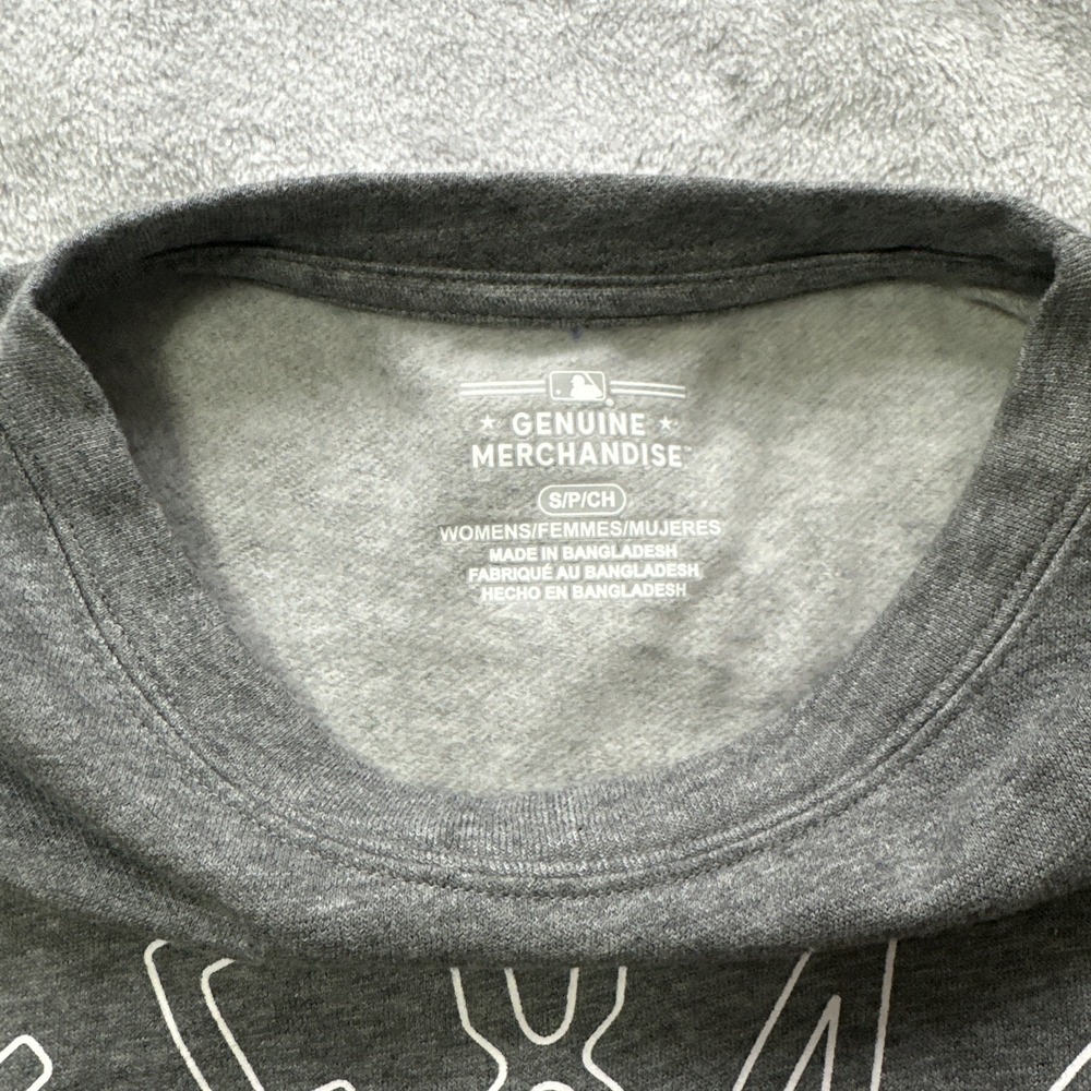 NWT Ladies‎ Texas Rangers Top Sweat Shirt MLB Gray Women's Small Soft Fleece - Picture 4 of 11